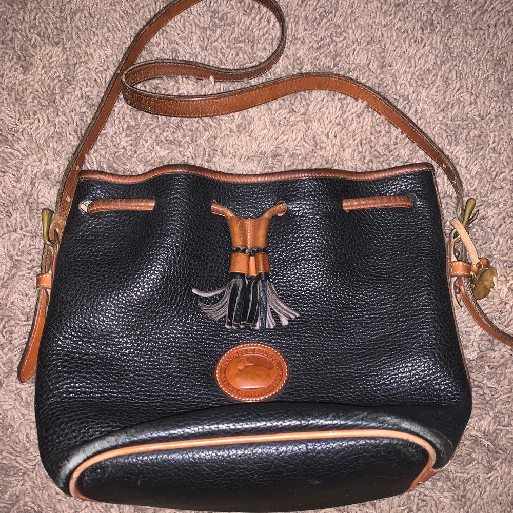 Brown and black Dooney & Bourke